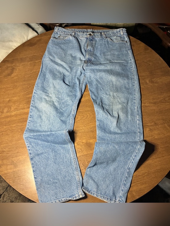 Levi's Other - Levi’s 540 Jeans Mens 42x35 Blue Denim Brown Tab Made USA Vintage (1)